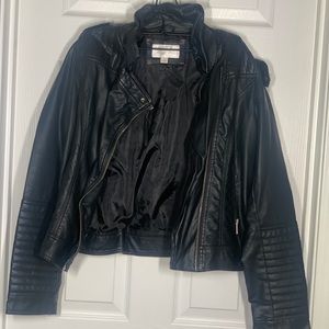 Black Faux Leather Jacket